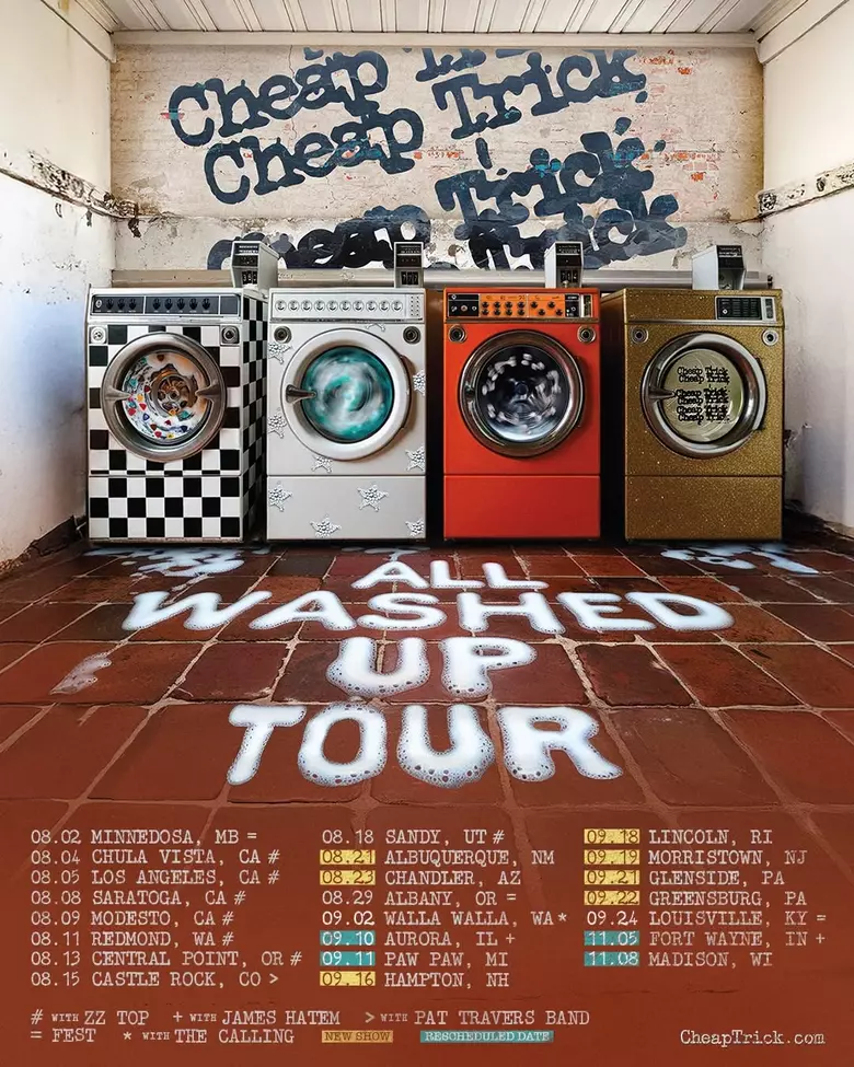 Cheap Trick live tour poster 2026